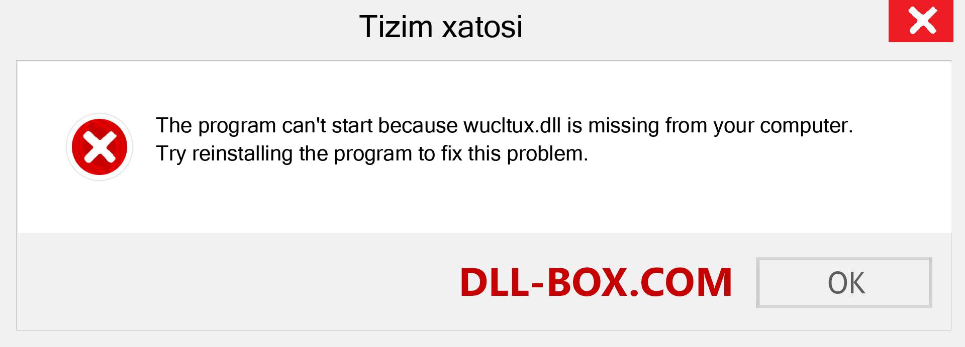 wucltux.dll fayli yo'qolganmi?. Windows 7, 8, 10 uchun yuklab olish - Windowsda wucltux dll etishmayotgan xatoni tuzating, rasmlar, rasmlar